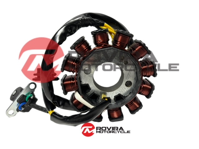 Tank Scooter GY6 GY7 200cc 161cc 12 Pole Stator Magneto for 161QMK engine (DC POWERED)