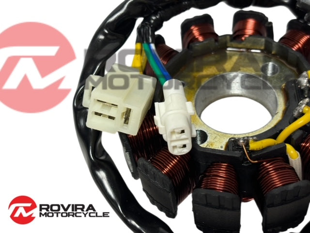 Tank Scooter GY6 GY7 200cc 161cc 12 Pole Stator Magneto for 161QMK engine (DC POWERED)