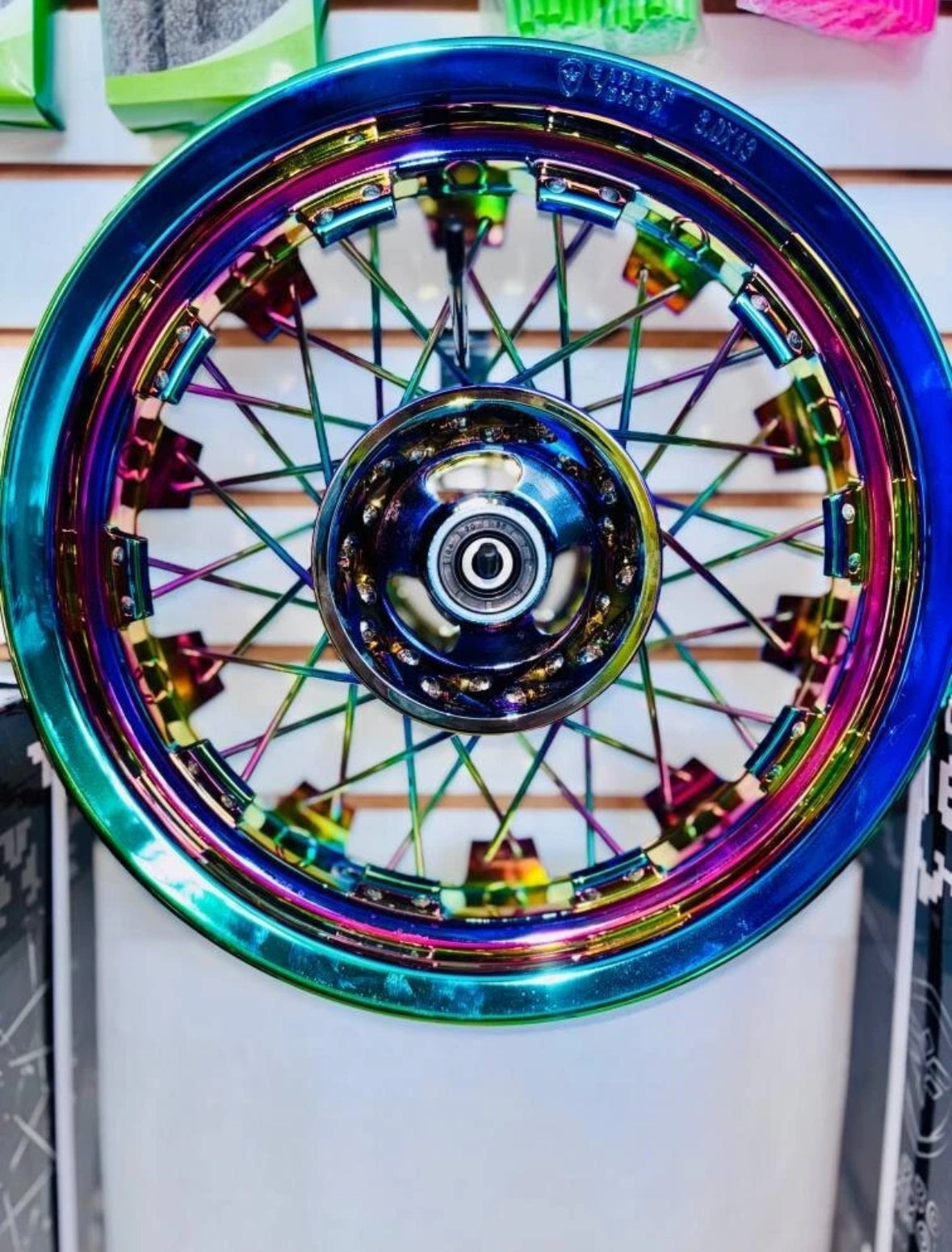 Scooter Tank 200 EFI Chuma aftermarket Rims 3.0x13