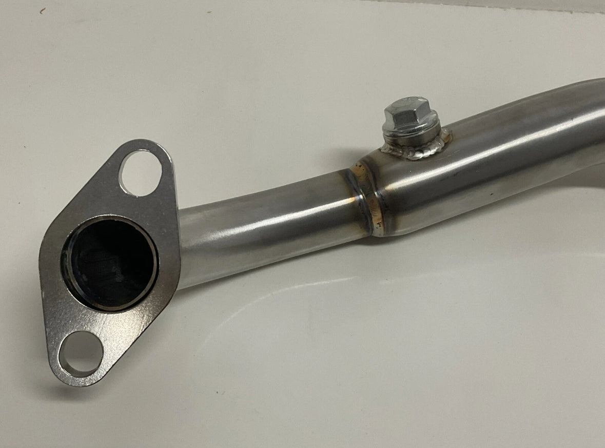 SCOOTER GY6 150cc -CHUMA TANK 200 EFI RACING HEADER With O2 Sensor Port Silver