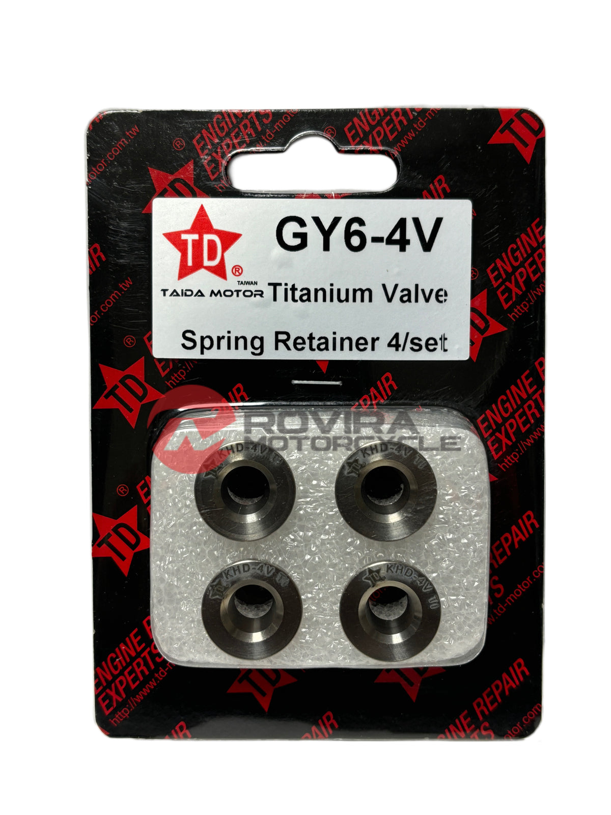 Taida GY6 4 valve titanium valve retainer