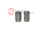 2 Pack Aluminum tire valve caps wheel rim cap