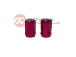 2 Pack Aluminum tire valve caps wheel rim cap