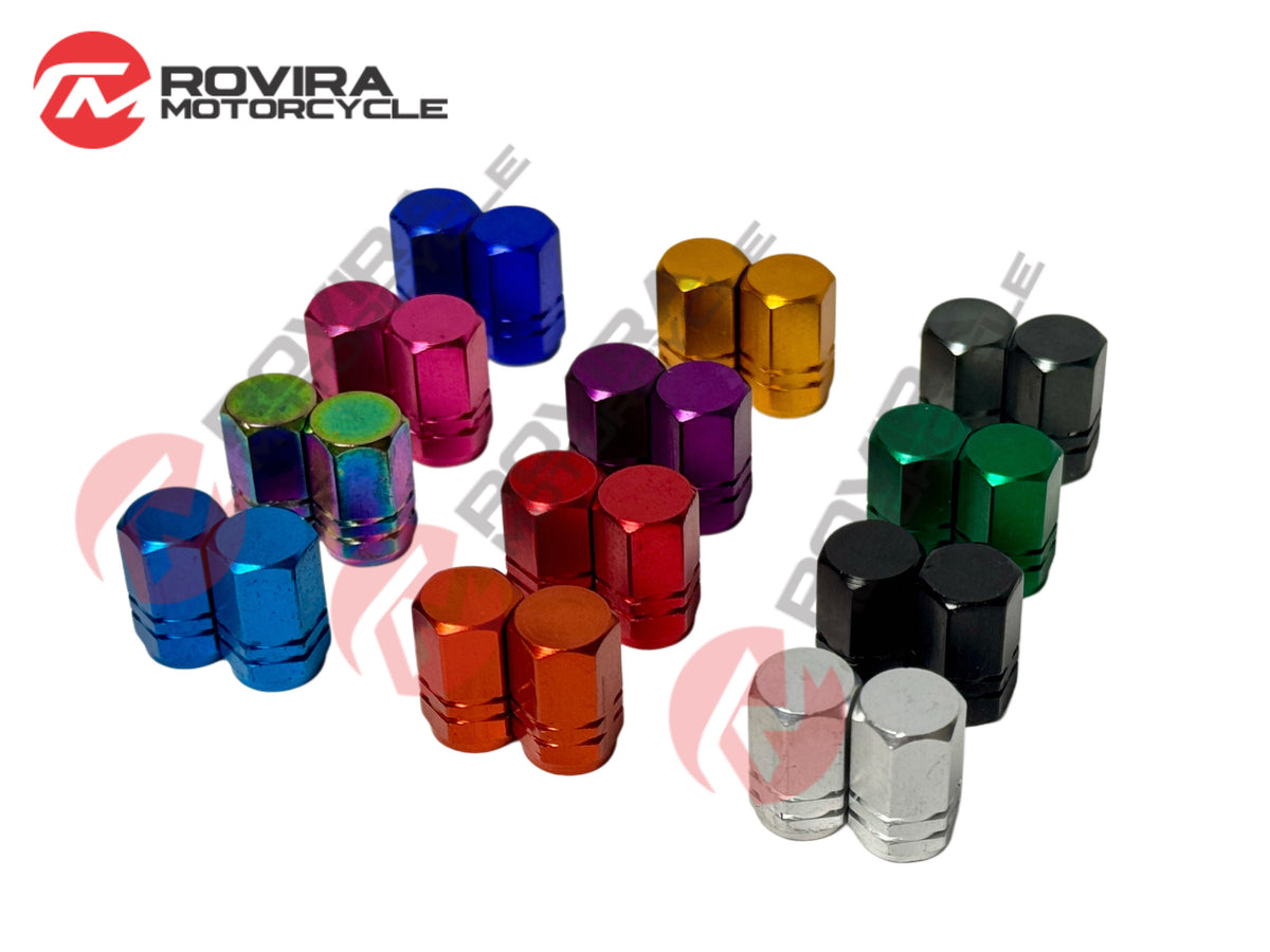 2 Pack Aluminum tire valve caps wheel rim cap