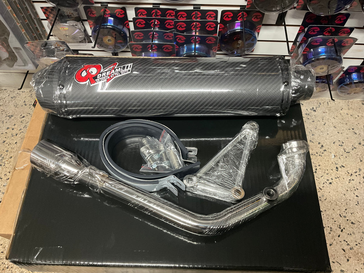 GP Dream Carbon fiber exhaust system for Yamaha Zuma 125