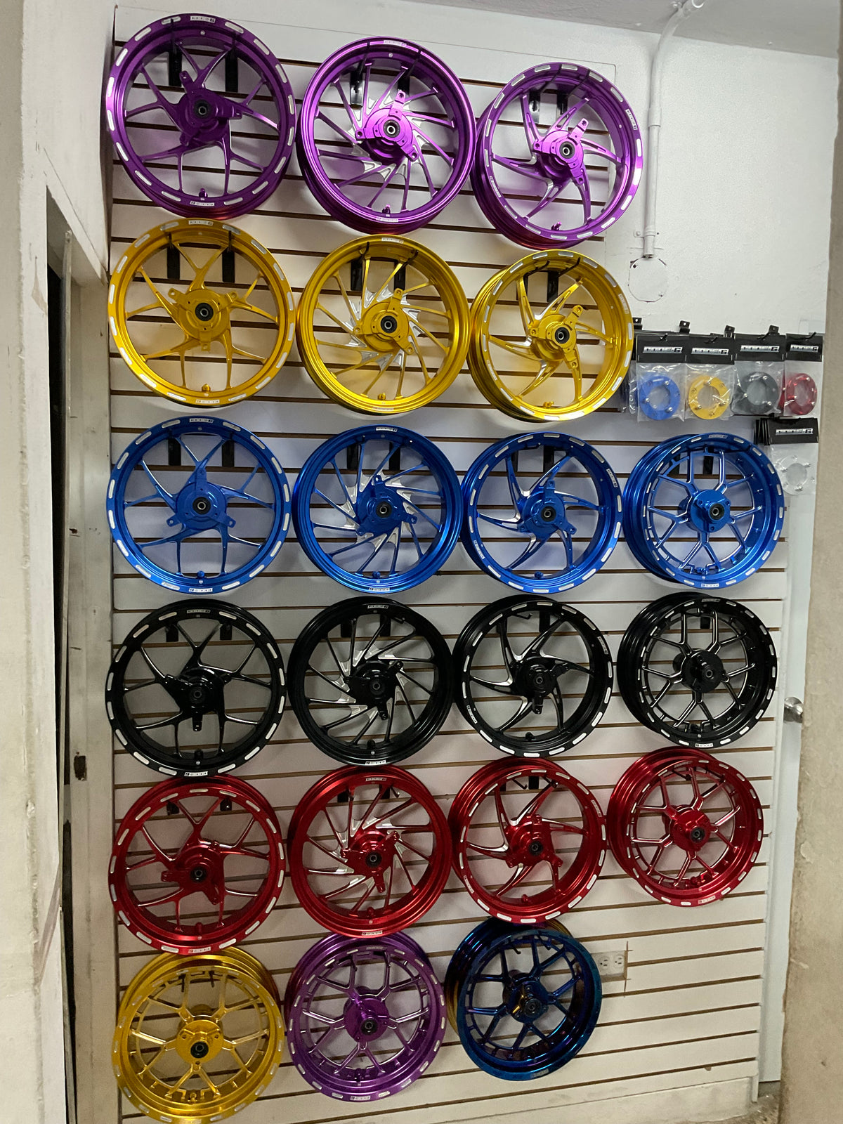 CODE 6 CNC Billet Wheel Set for Tank & GY6 150cc