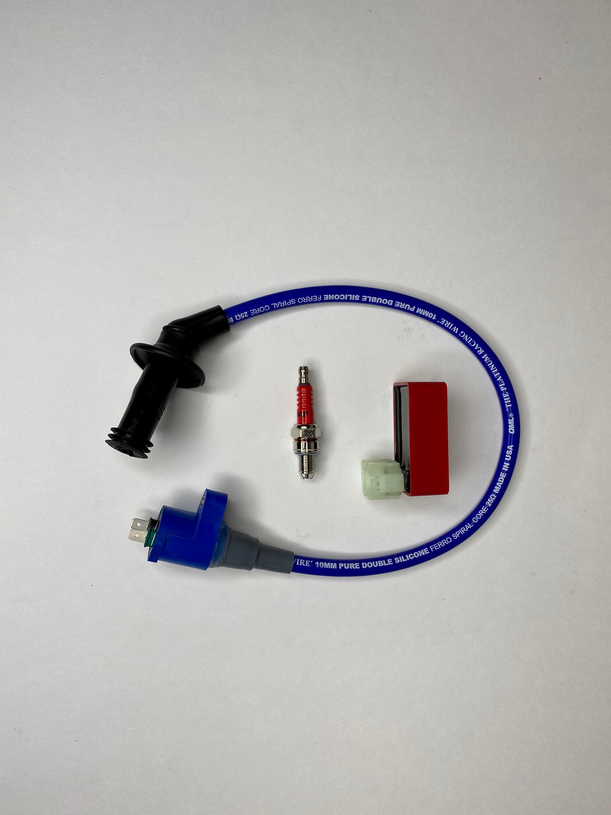Scooter GY6 150cc High Performance OML Ignition Coil OKO CDI Upgrade Kit BLUE