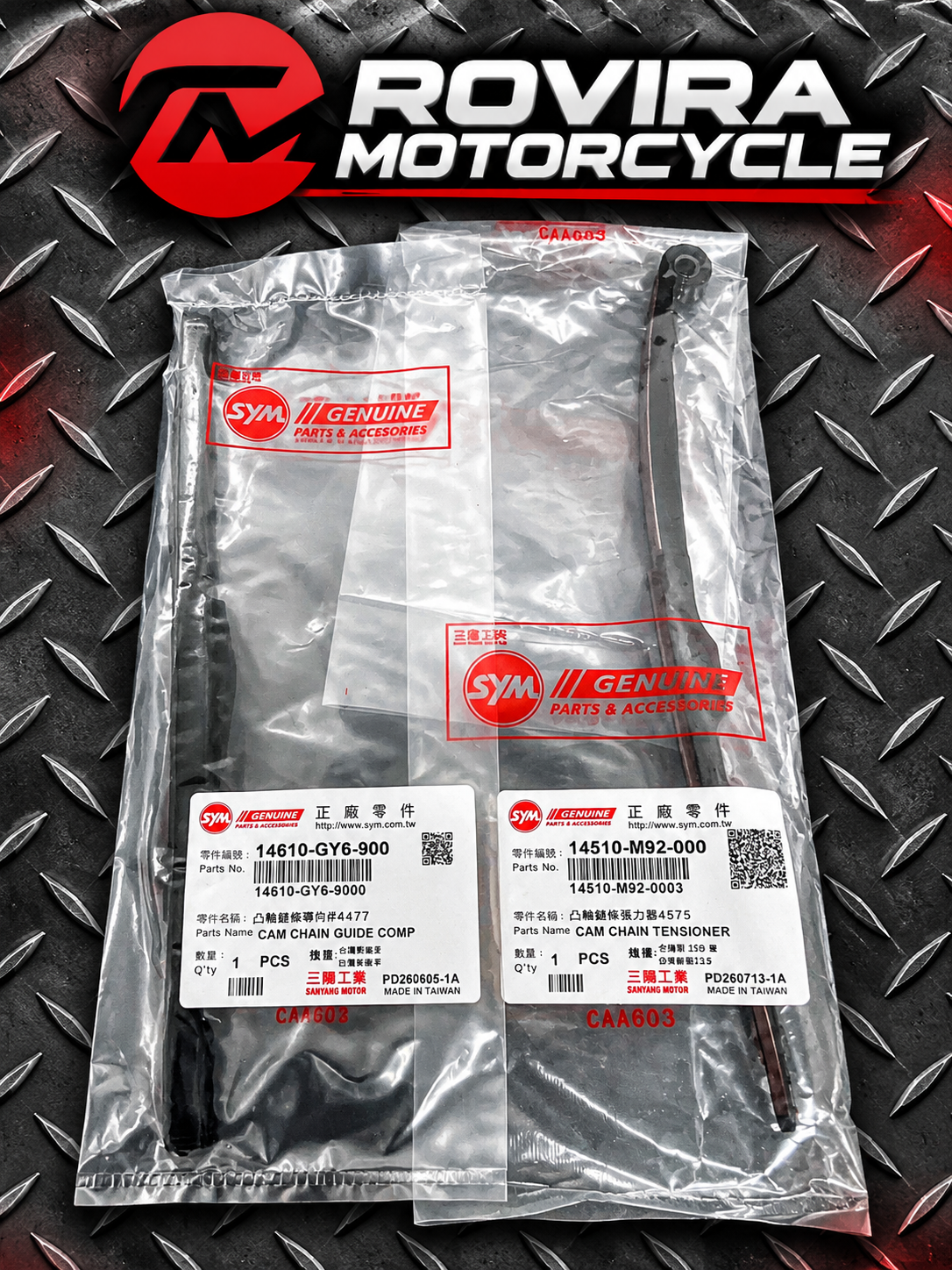 SYM Extended Timing Chain Guides