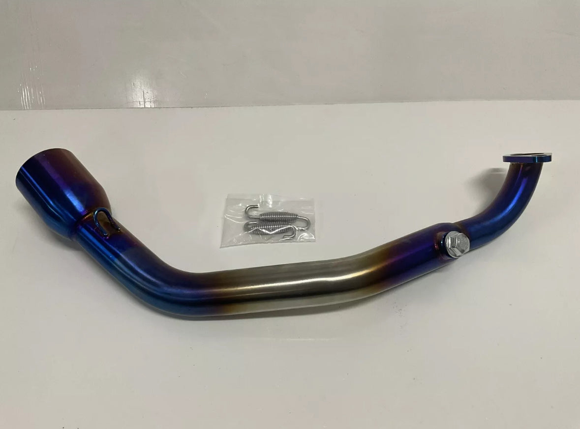 O2 Tank On Motorcycle SCOOTER GY6 150cc -CHUMA TANK 200 EFI RACING HEADER With O2 Sensor Por ...