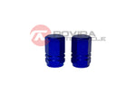 2 Pack Aluminum tire valve caps wheel rim cap