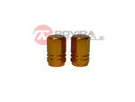2 Pack Aluminum tire valve caps wheel rim cap