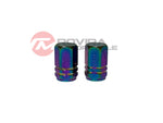 2 Pack Aluminum tire valve caps wheel rim cap