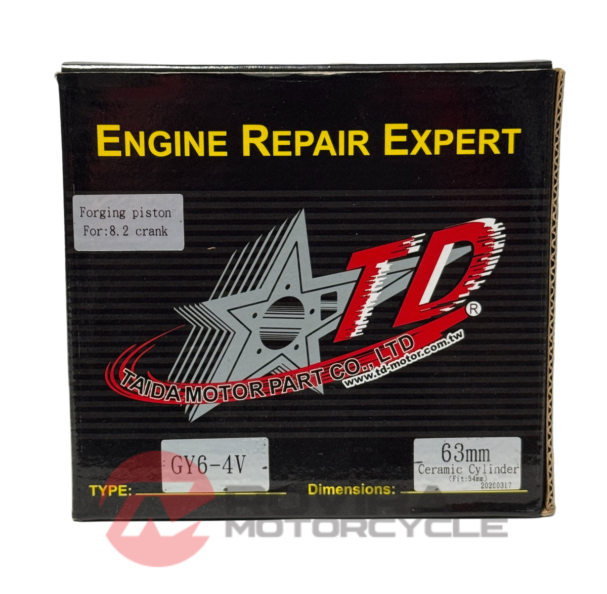 Taida 63mm Ceramic cylinder kit & forged piston