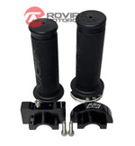 NCY THROTTLE & GRIP SET (BLACK, BEARING STYLE, 7/8") FOR 50cc QMB139 / 150cc GY6