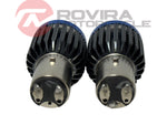 BA20D H6 (2) LED Bulb Hi/Low Light Motorcycle Moped ATV Headlight 12V White