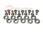 10PCS JDM Billet Aluminum Fender Bumper Washer Bolt Engine Bay Dress Up