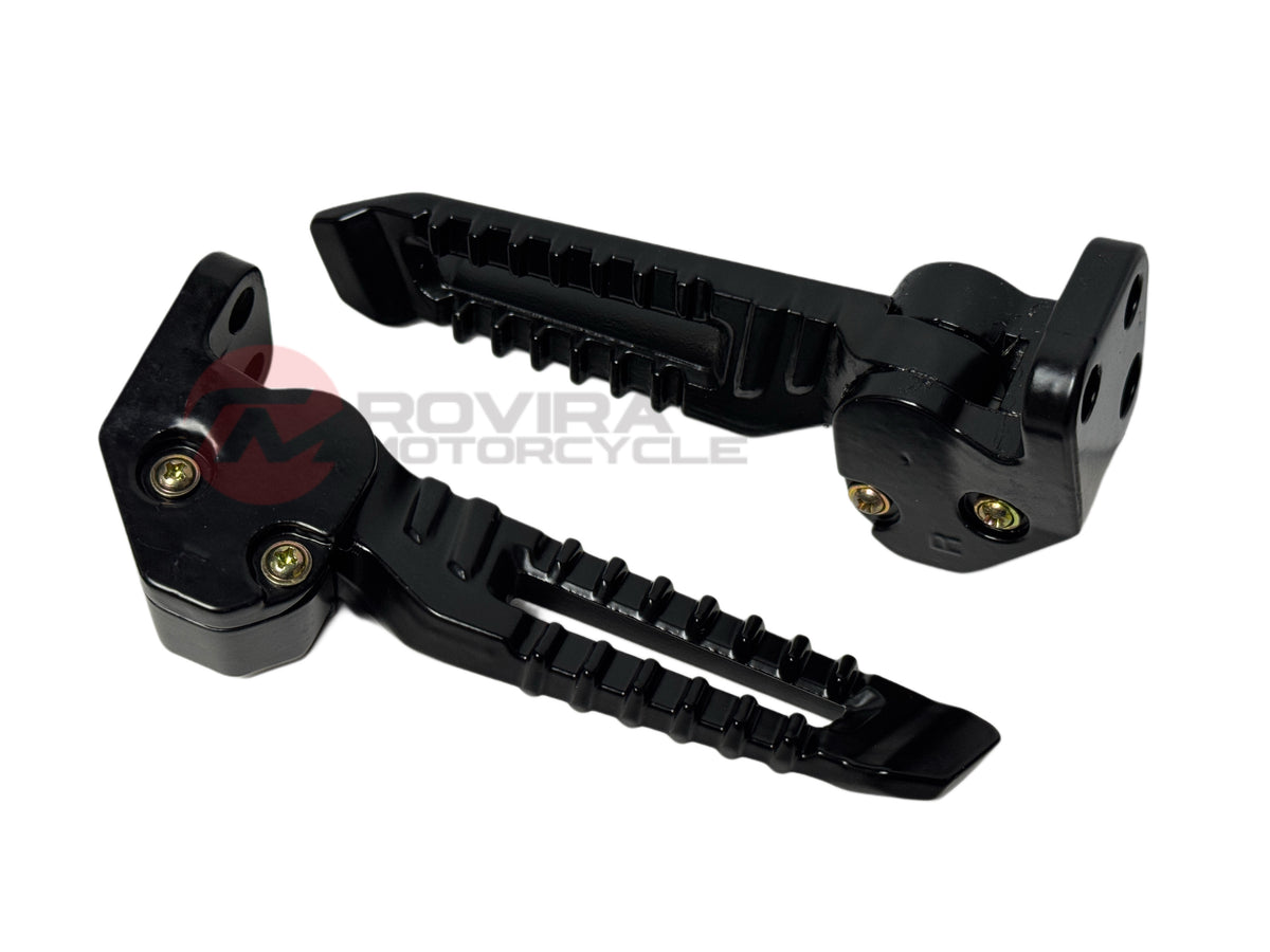SCOOTER GY6 CHUMA TANK 200 FOOTREST FOOT PEGS BLACK COLOR