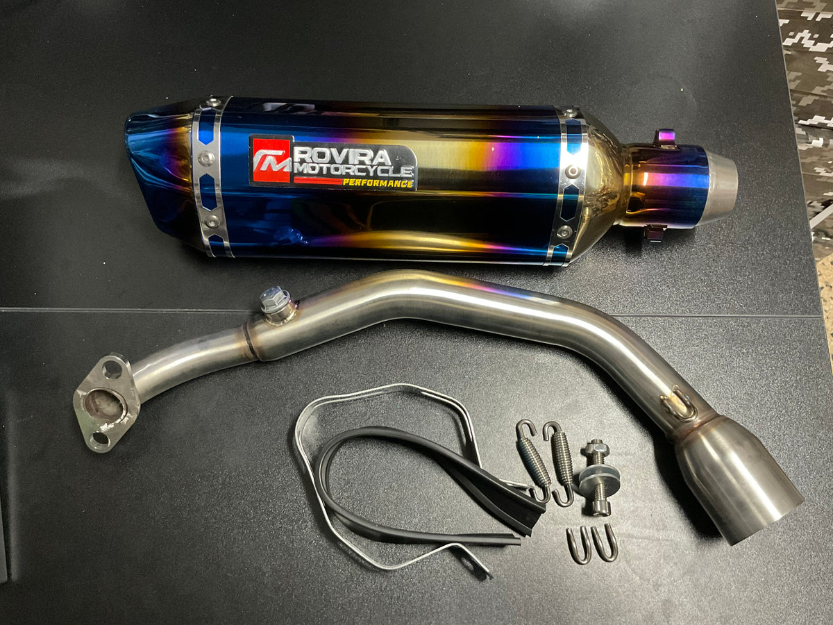 GY6 GY7 Tornasol Exhaust System